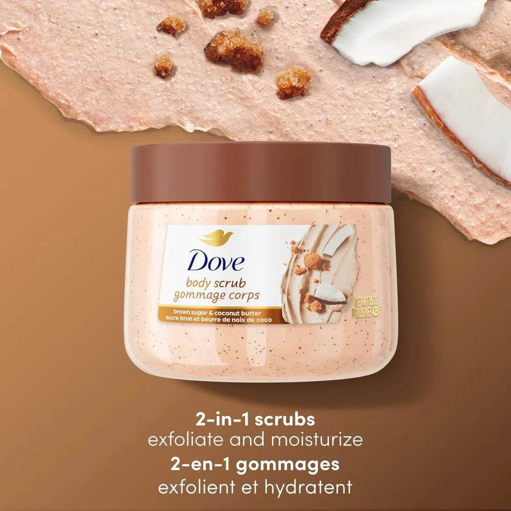 Dove Exfoliating Body Scrub Brown Sugar & Coconut - 425g