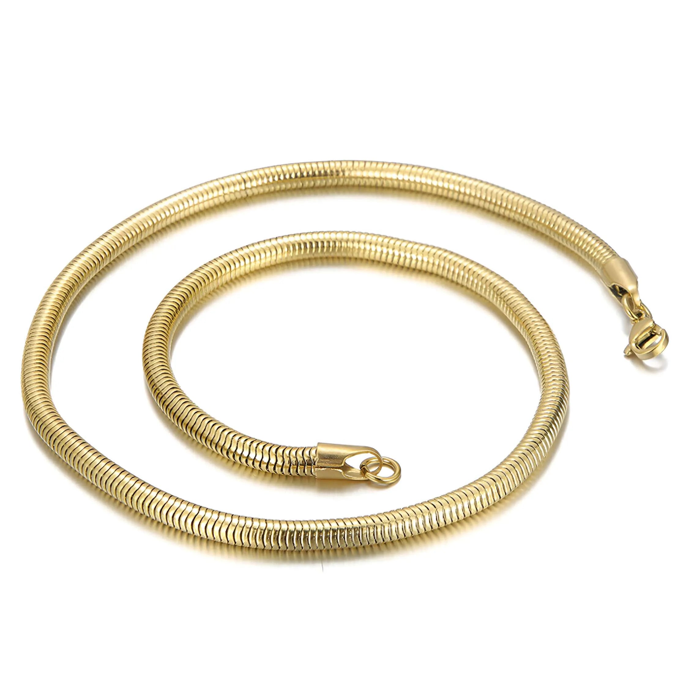 Gold Snake Chain Necklace - Each