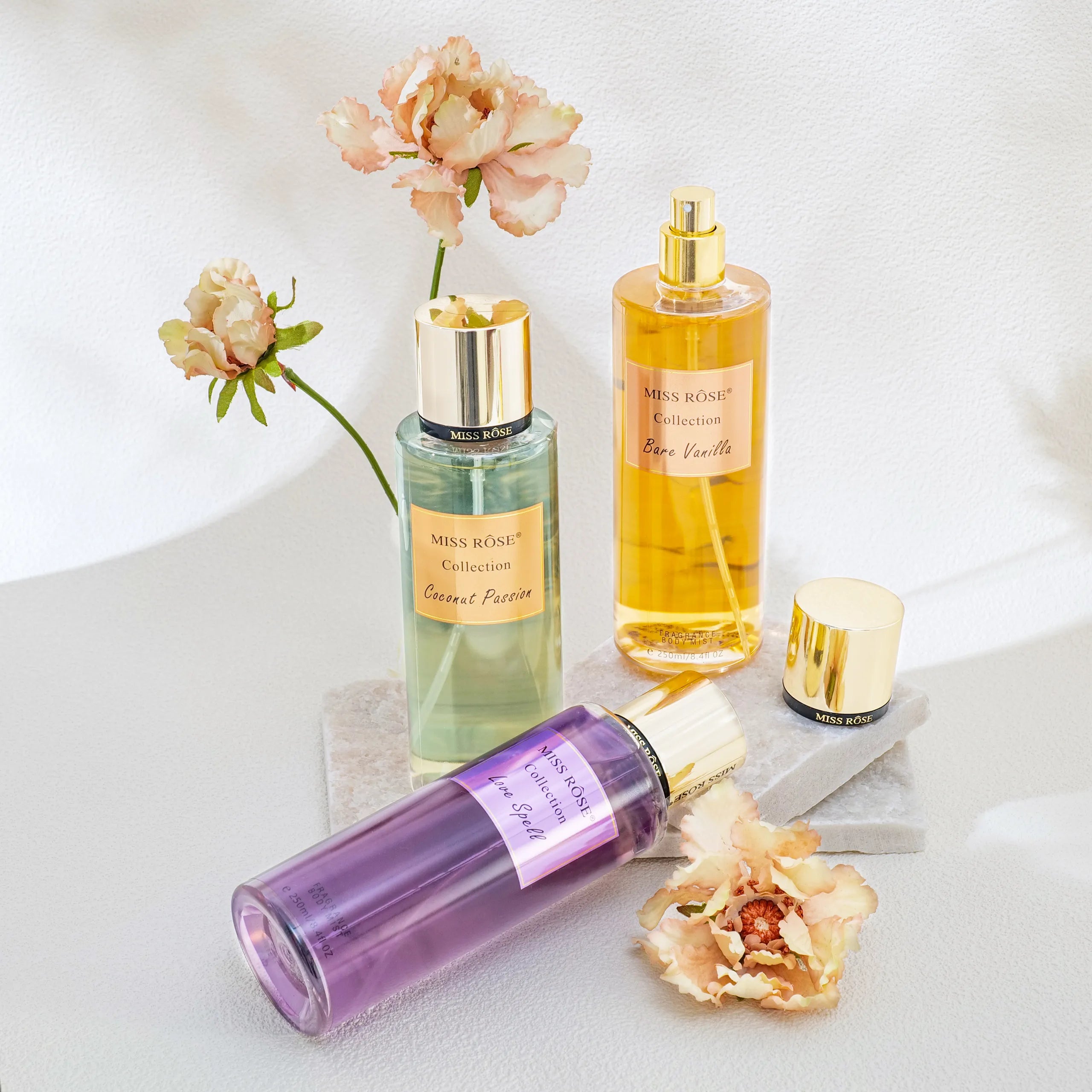 Miss Rose Collection Bare Vanilla  Body Mist - 250ml