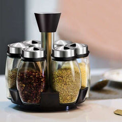 Rotatable Spice Bottle Rack