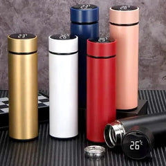 Smart LED Temperature Display Stainless Steel Water Bottle - Each