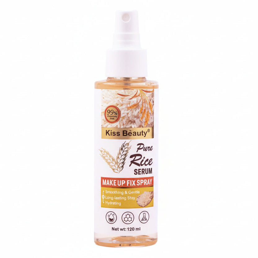 Kiss Beauty Pure Rice Serum Make Up Fix Spray - 120ml