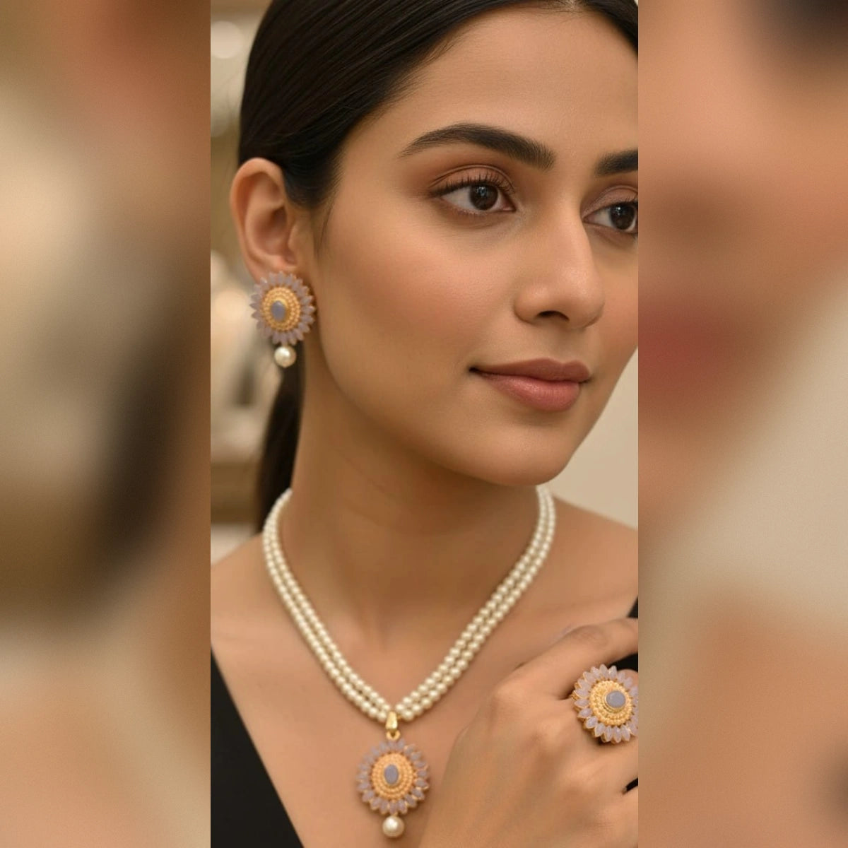 PEARL Locket Set