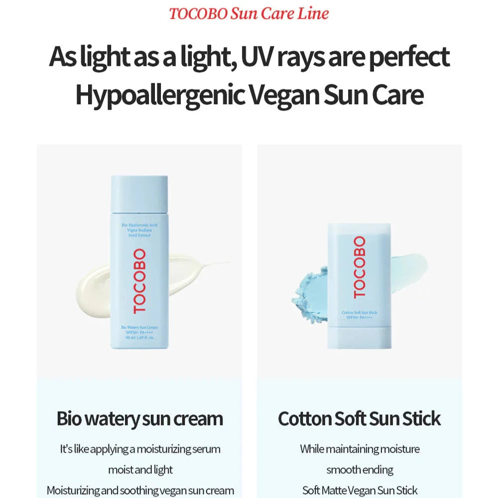 Tocobo Bio Watery Sun Cream SPF50+ 50ml - MADE IN KOREAN
