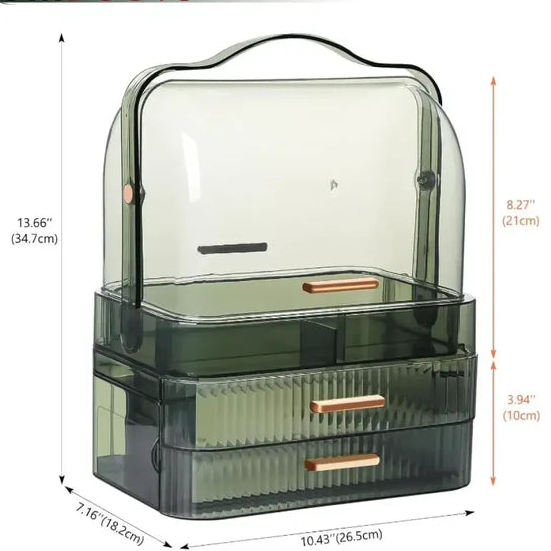Transparent Dustproof Makeup Organizer