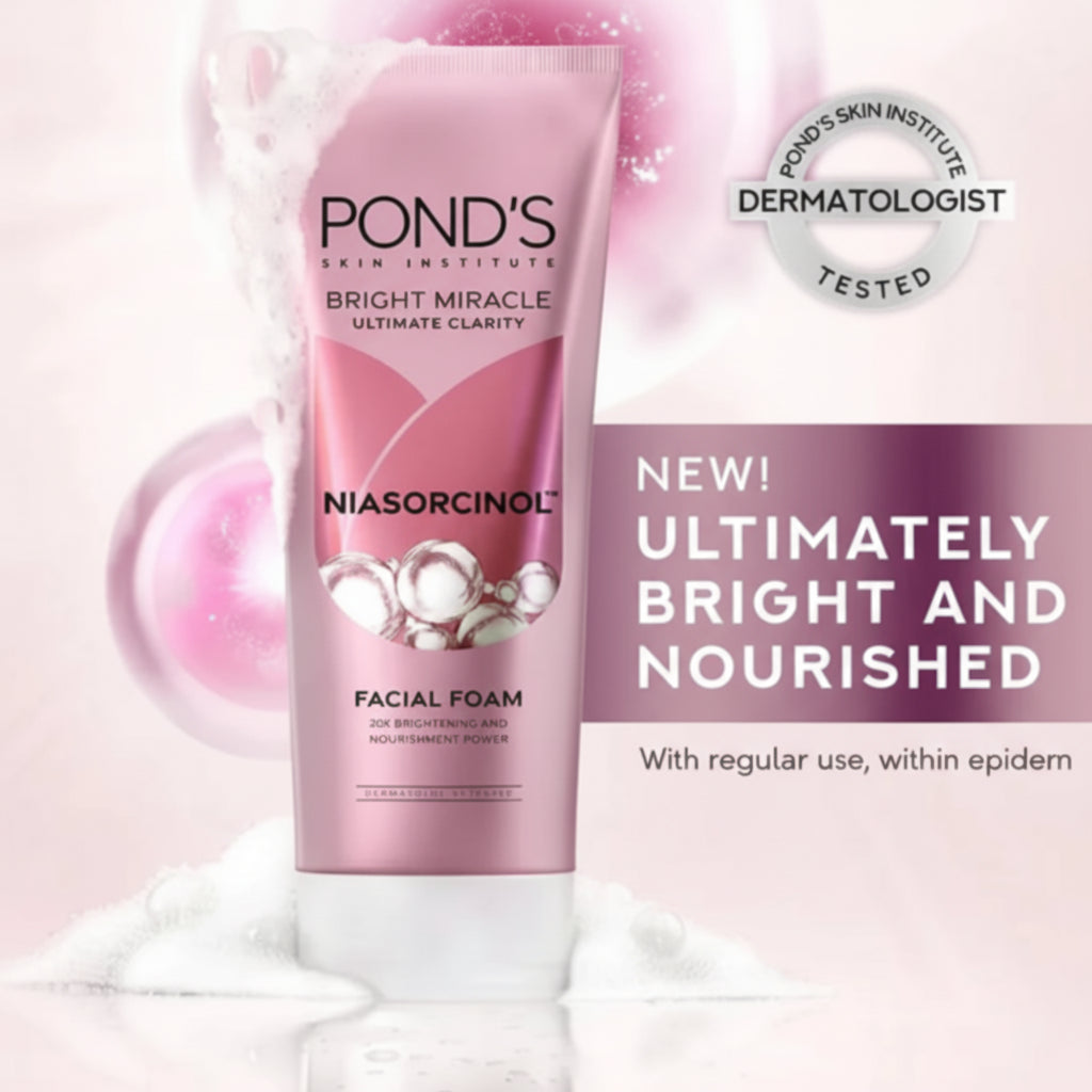 Pond's Bright Miracle Ultimate Clarity Niasorcinol Facial Foam