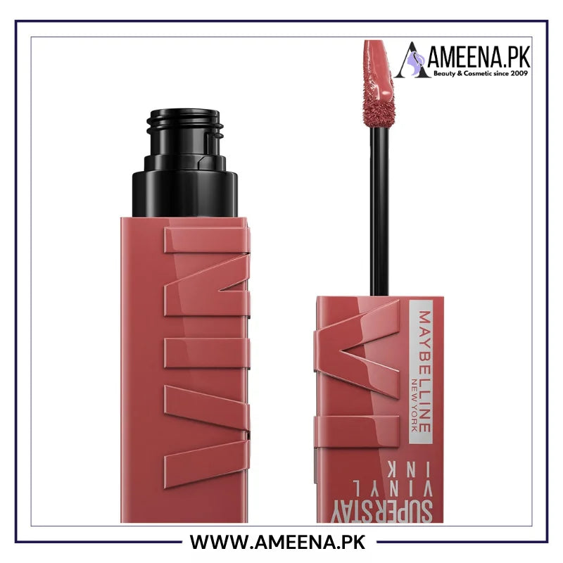 Original Maybelline Super Stay Vinyl Ink Liquid Lipstick - Peppy 130